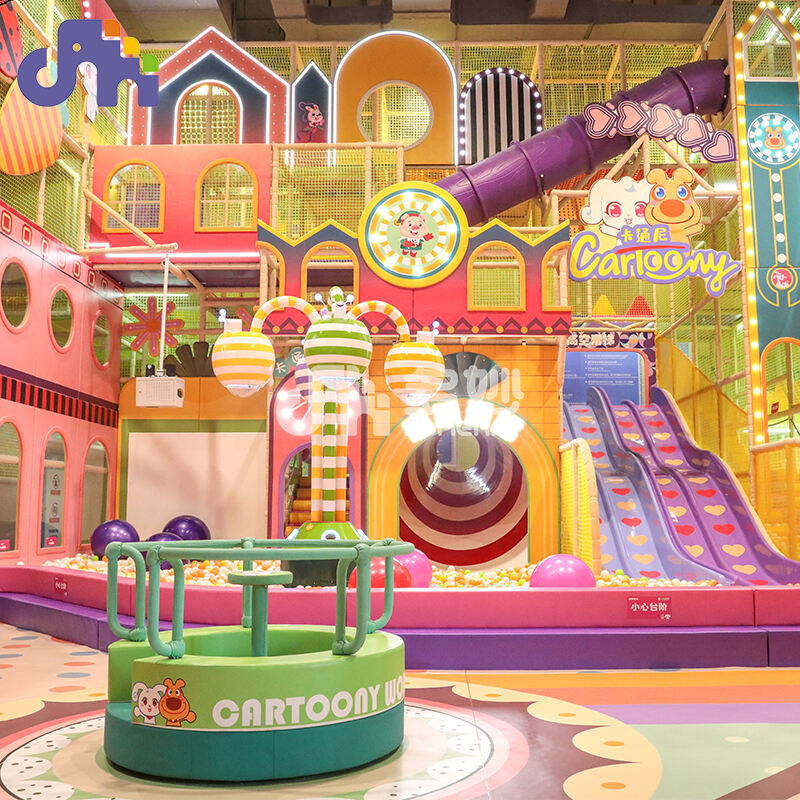 Domerry cirkus tema børn indendørs legeplads rutsjebane soft play jungle gym adventure park udstyr