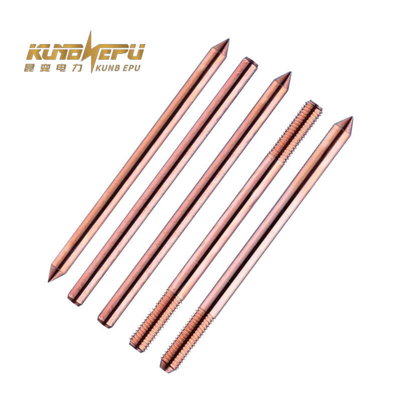 Kunb Lightning Protection Grounding Copper-Clad Steel Grounding Rod