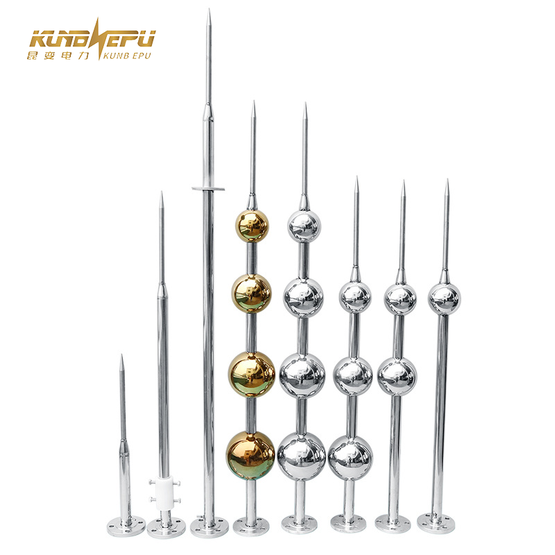 KunbPower Lightning Protection Copper Stainless Steel Lightning Arrester