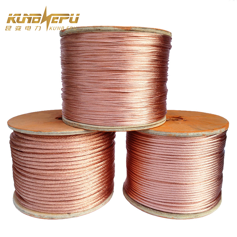 Kunb Flexible Copper Stranded Wire For Lightning Protection And Grounding