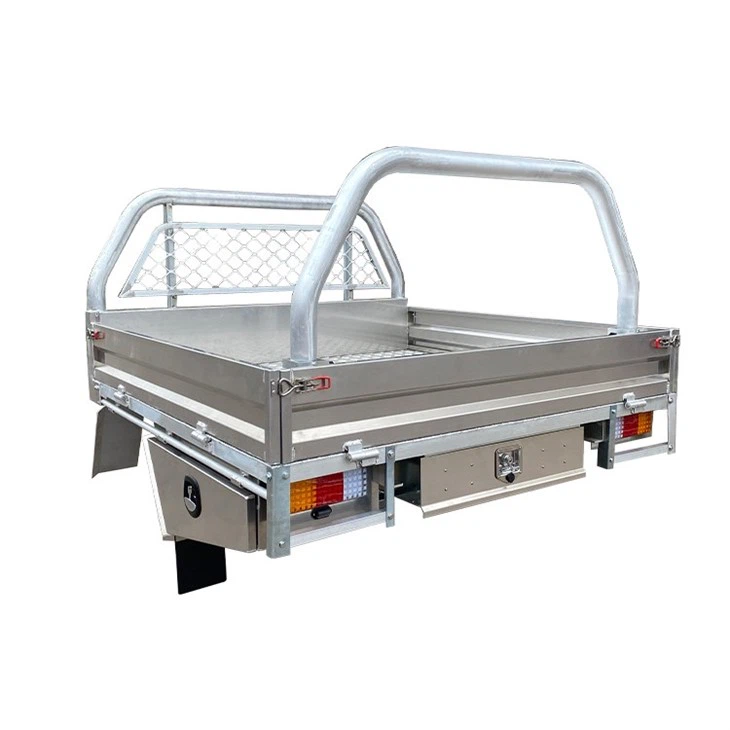 Raw Finish Heavey Duty Aluminium UTE Tray for Dual Cab