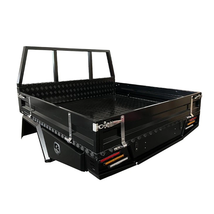 1800 Aluminium Tray Black Powder Coating for Dual Cab