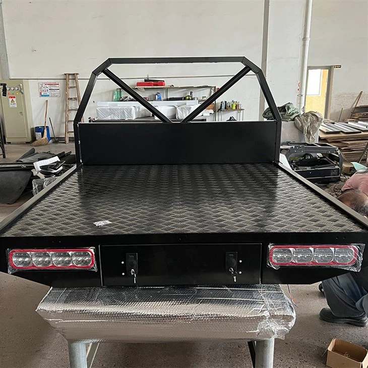 Heavey Duty Black Aluminium Tray for Hilux Dual Cab