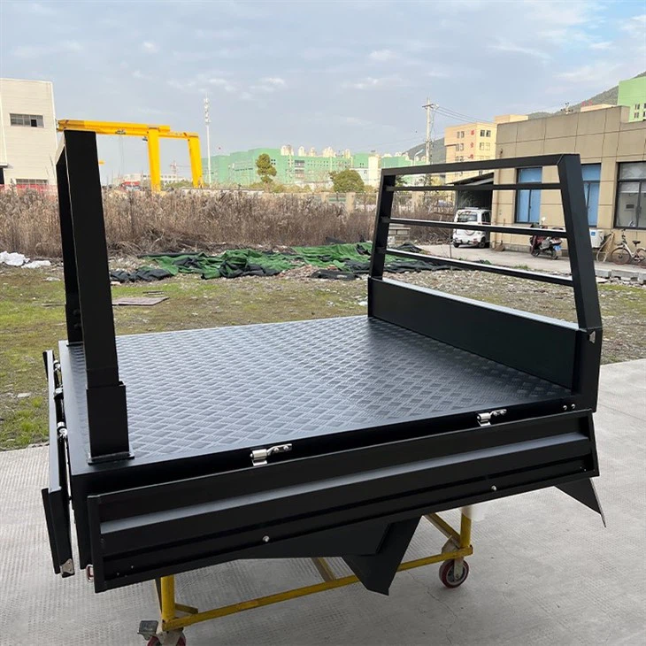 41800 Black Texture Powder Coating UTE Tray for Dual Cab.webp