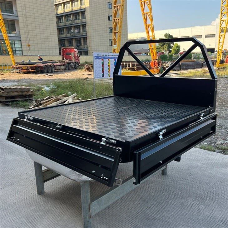 Heavey Duty Black Aluminium Tray for Hilux Dual Cab