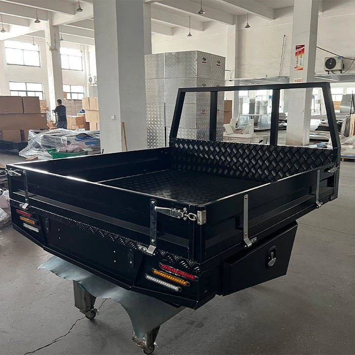 1800 Aluminium Tray Black Powder Coating for Dual Cab