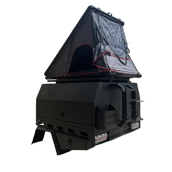 Black Aluminium Canopy for Dual Cab with Roof Tent