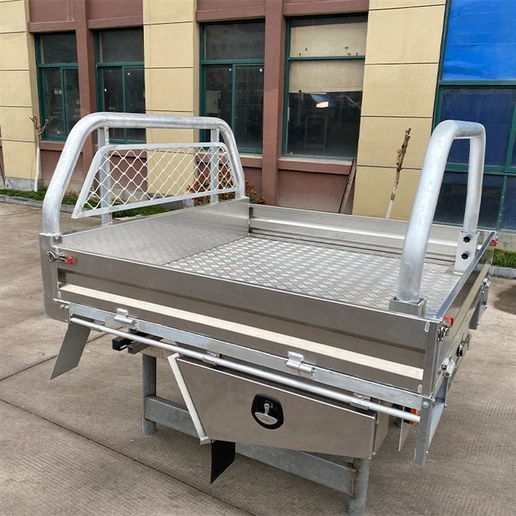 Raw Finish Heavey Duty Aluminium UTE Tray for Dual Cab