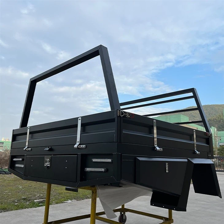 31800 Black Texture Powder Coating UTE Tray for Dual Cab.webp