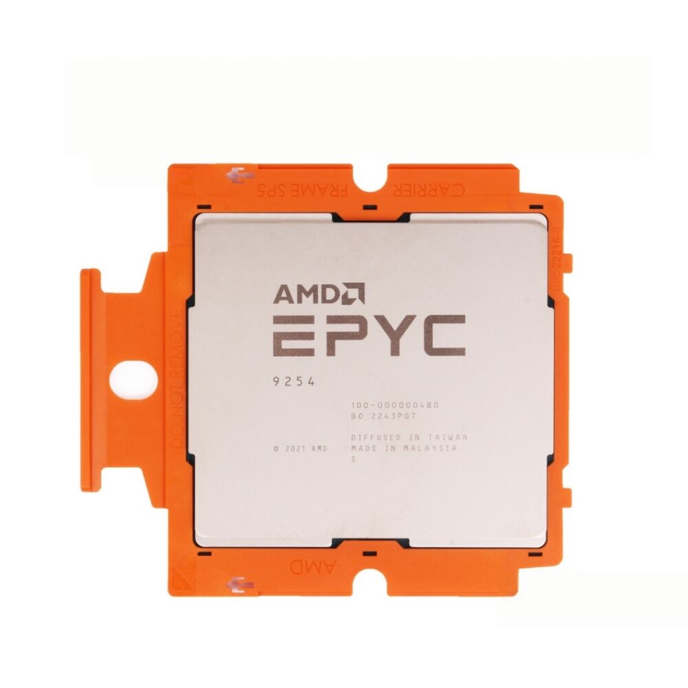 AMD EPYC 9254 서버 프로세서: 24코어/48스레드 Zen 4 CPU, 128MB L3 캐시, PCIe 5.0 및 DDR5-4800 지원 — 고밀도 가상화 및 클라우드 인프라용