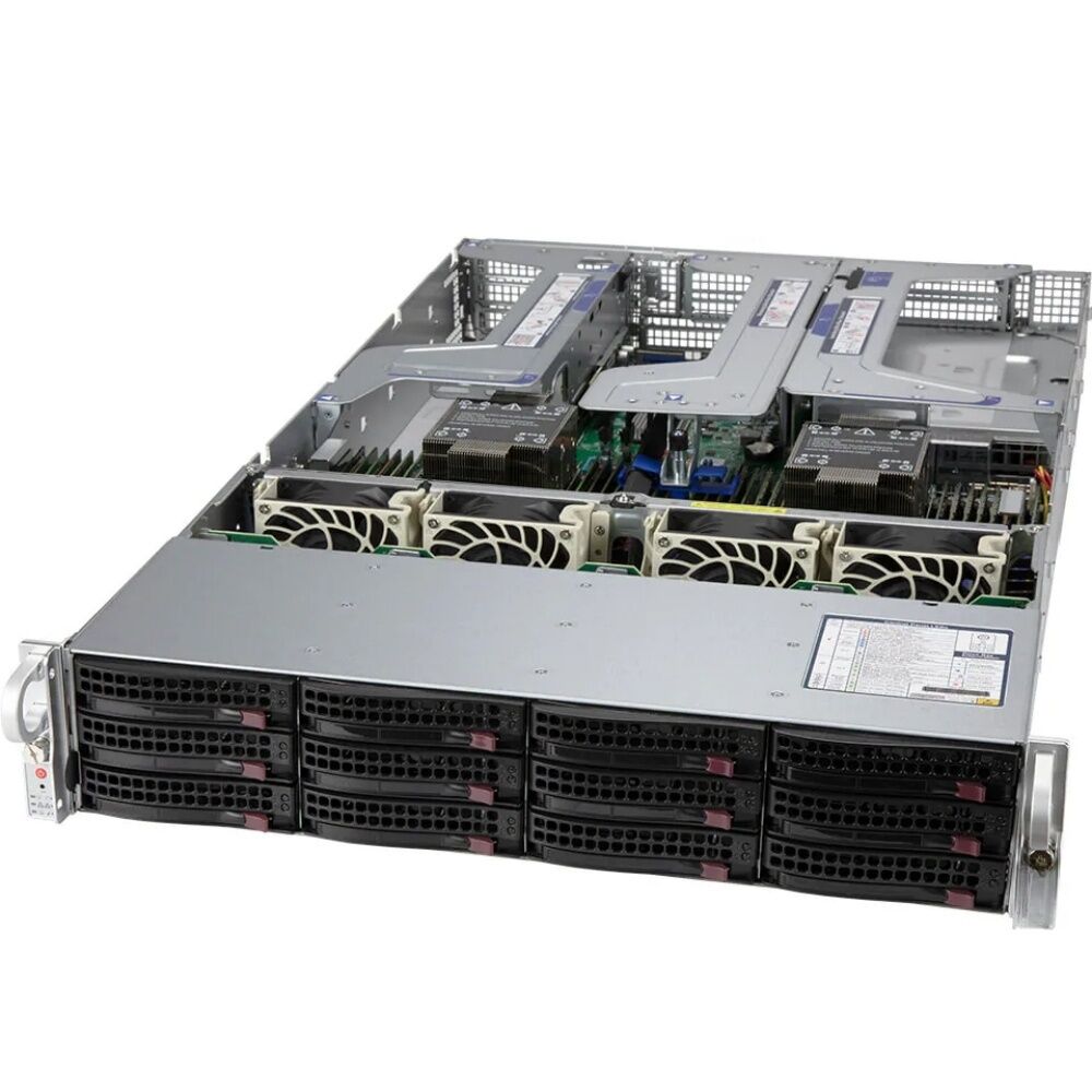 Ultra SuperServer SYS-620U-TNR 2U Ultra con 12 bahías NVMe/SAS/SATA y 8 ranuras PCIe