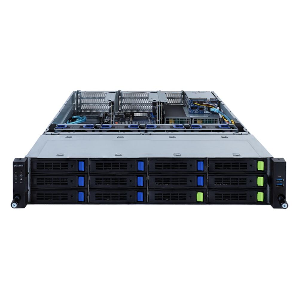 R282-3C1 Server Rack 2U — Generasi Ketiga Prosesor Intel Xeon Scalable / 32 Modul Memori DDR4 DIMM / 14 Bay Hot-Swap / Dua Unit Catu Daya Redundan 1600 W
