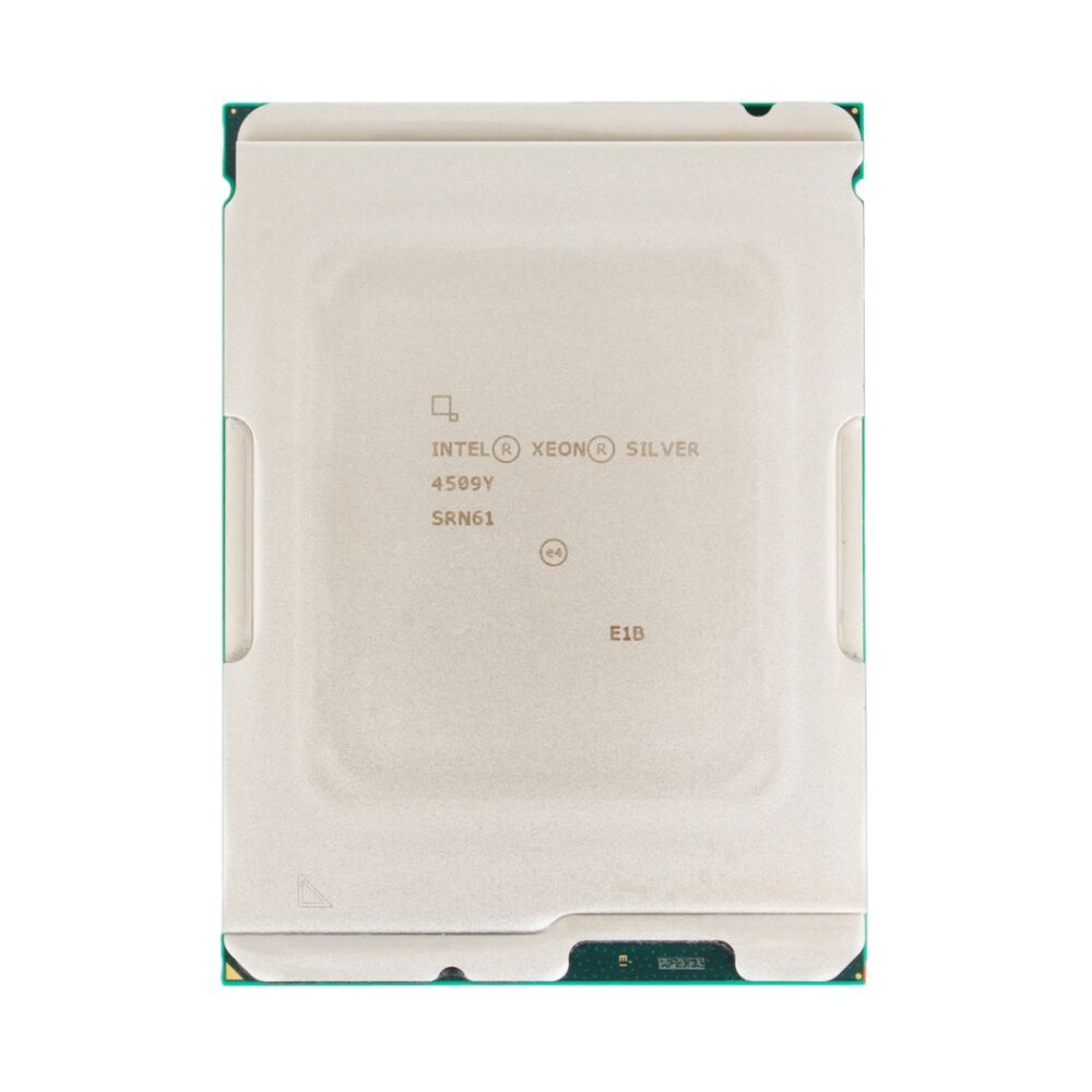 Intel Xeon Silver 4509Y Server Processor | 8 Cores 16 Threads 2.6GHz (Boost up to 4.1GHz) | Intel 7 Process Sapphire Rapids CPU | Socket LGA4677 DDR5-4400 Support