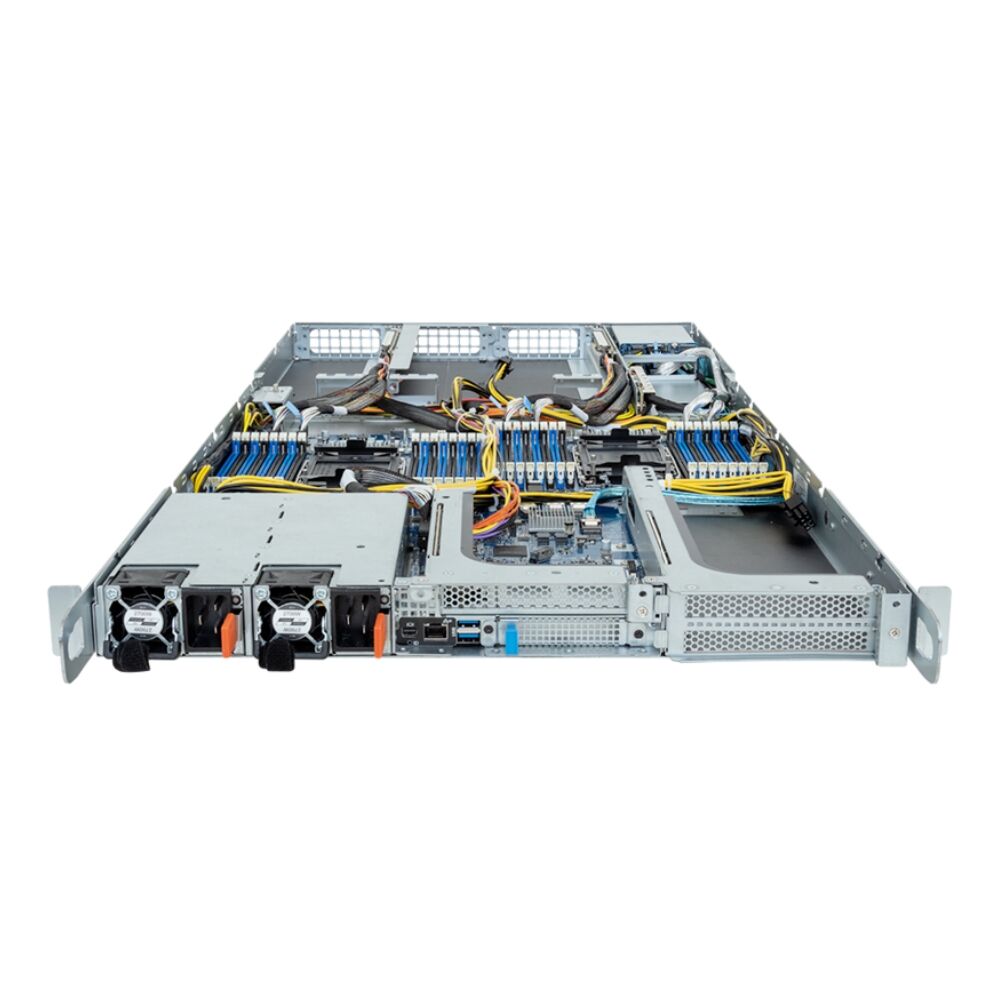 Server Pendinginan Immersi 1U R183-SF2-IAL1—Dual Intel Xeon Scalable Generasi ke-5/ke-4 / 4 Slot GPU PCIe Gen5 / NVMe Hot-Swap 2-Bay / Dua PSU Titanium 2700W / Pelatihan AI & Komputasi Kinerja Tinggi (HPC)