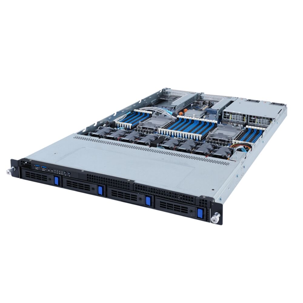 R182-340 1U Rack Server-Dual AMD EPYC 9004/24 DDR5 DIMMs/8-Bay 2.5