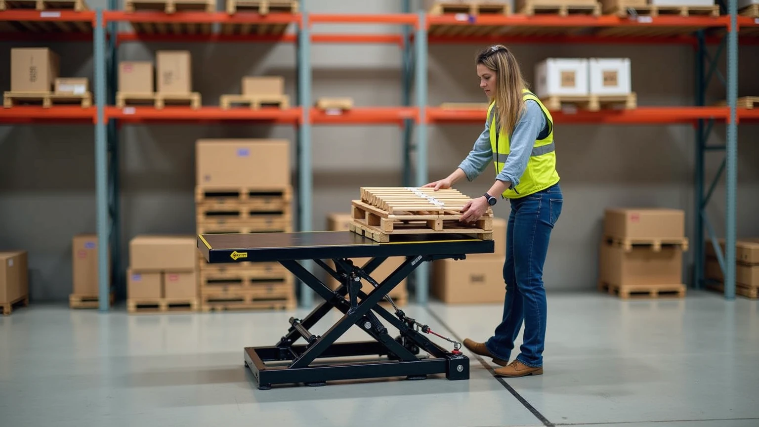 a manual lift table in a warehouse1.png