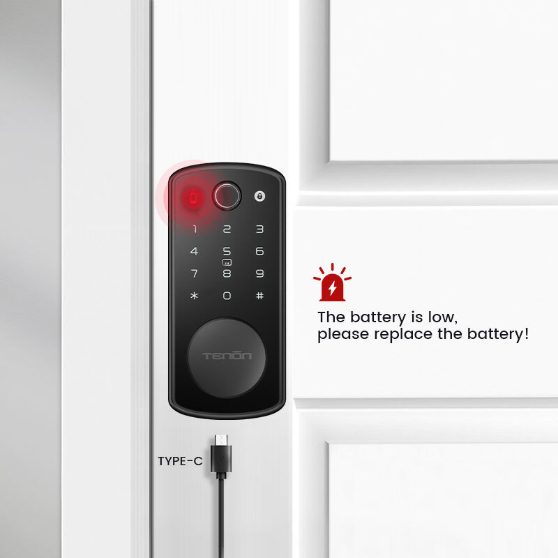 TENON K7 Biometrisk Fingeravtryck Nyckel/Kort Åtkomst Smart Dörrlås Automatisk Elektronisk Mini Digital Lösenord Molnlagring Hotell