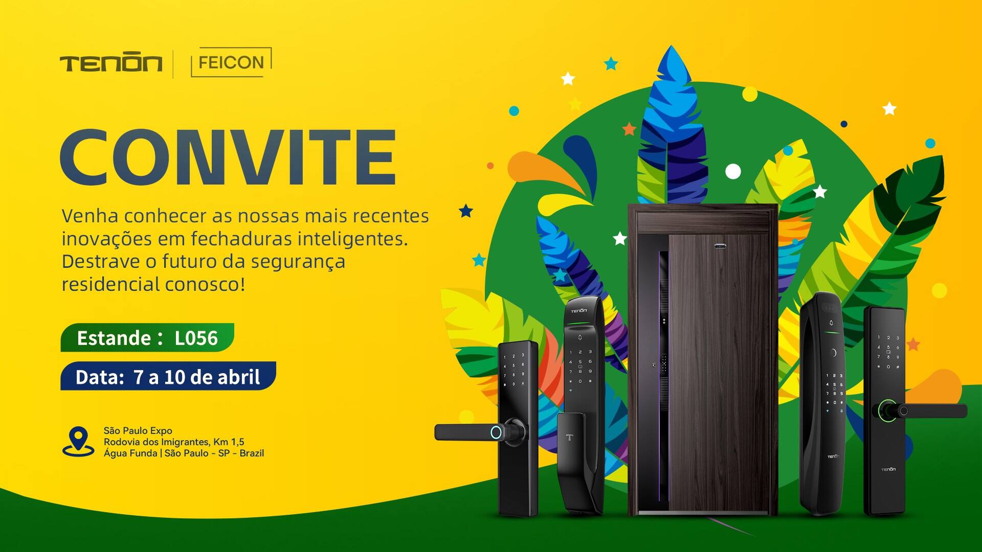TENON to Showcase High-End Smart Lock Solutions at FEICON 2026 in Brazil