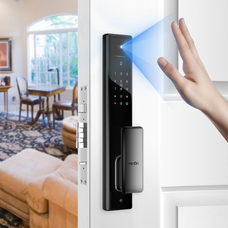 Smart Fingerprint Palm Vein Door Lock Push Pull Full Automatic Keyless Digital Password WiFi Connected Keyless Smart Locks