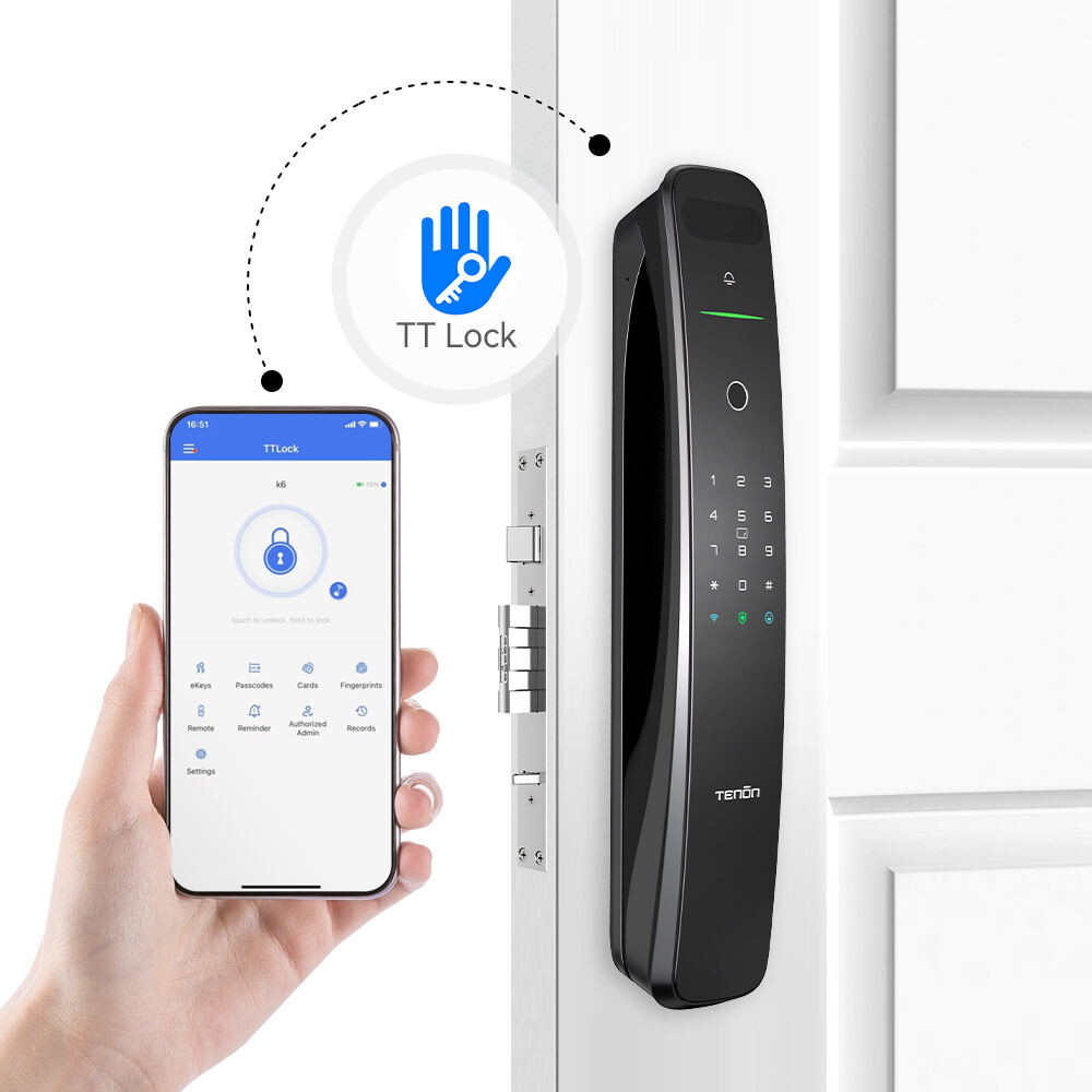 Automatic Intelligent Doorbell 3D Face Recognition Smart Door Lock Electric Push Pull Keyless Digital Fingerprint Doorlocks A9X