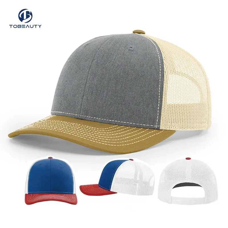 Wholesale Best Price Custom Logo Blank 6 Panel Mesh Back Women Mens Richardson 112 Trucker Hats