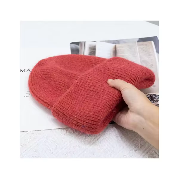 Sporty Style Winter Beanie Thick Plush Solid Color Casual Sports Outdoors Cycling Fishing Fashionable Pompom Puff Common details