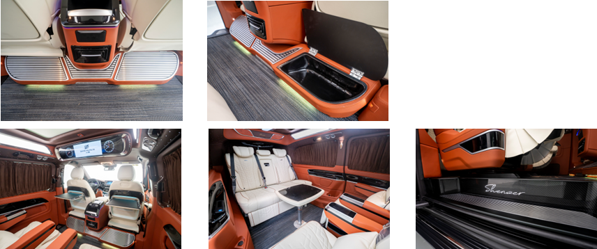 celestial horizon sz360 herms brown red enterprise luxury van 28 tv zero gravity seats 9 speed auto v260l-9