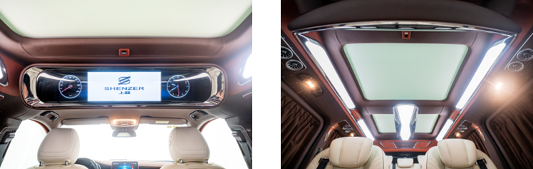 celestial horizon sz360 herms brown red enterprise luxury van 28 tv zero gravity seats 9 speed auto v260l-7