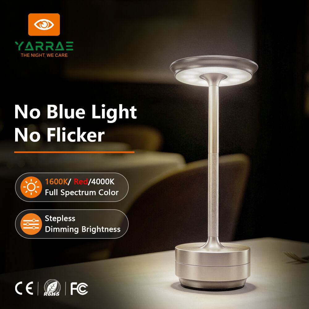 Luxury Atmosphere Table Lamp with 3 Light Modes Red, Amber & Full Spectrum