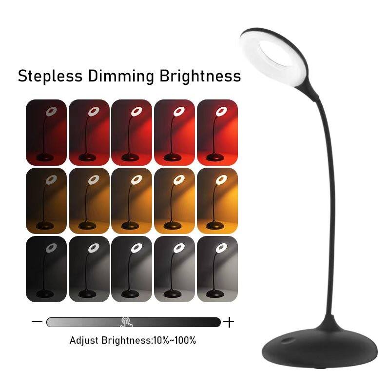 European Style Smart Table Light 3 Light Modes, Stepless Brightness Control, Auto Memory & USB-C Charging