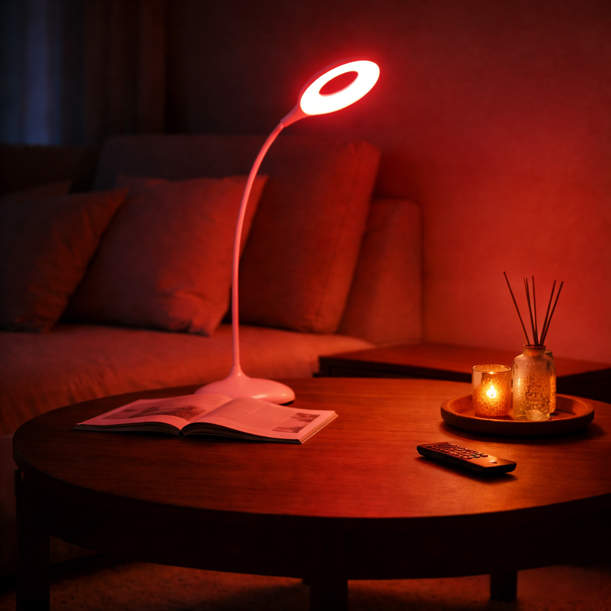 Søvnvennlig belysning og funksjoner for medpassasjer