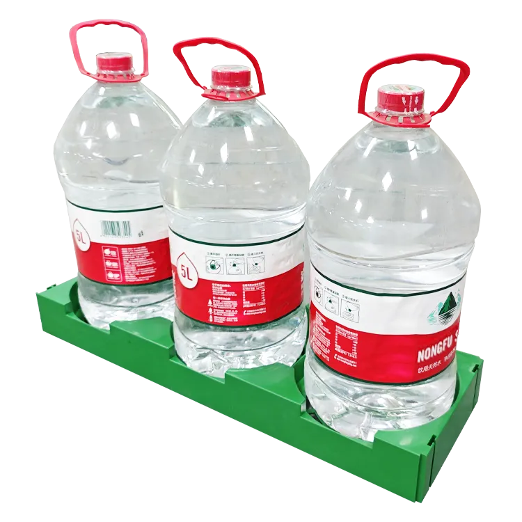 3-Barrel Drinking Water Plastic Floor Display Stand 
