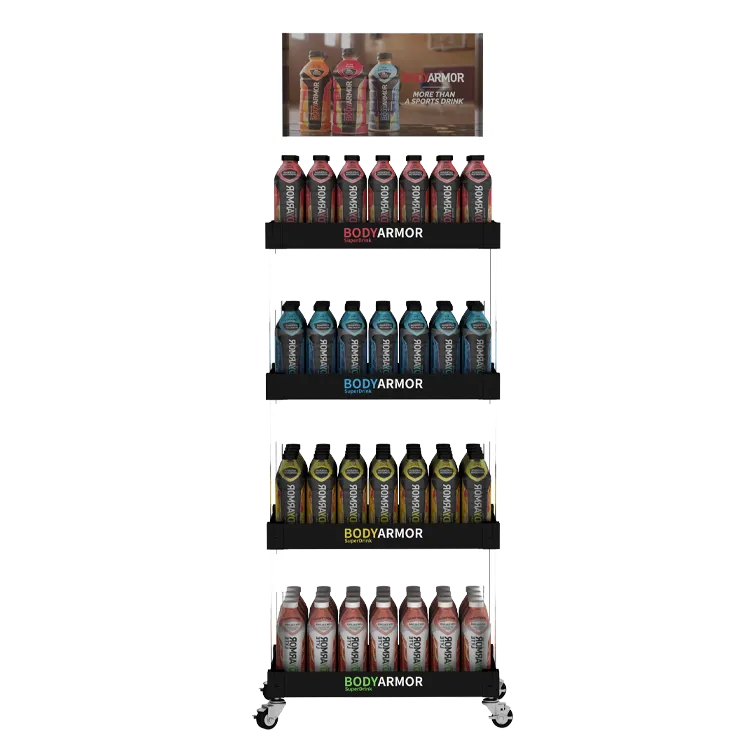 Custom Plastic Display Stand for Retail & Convenience Stores | Stable Floor POP Display