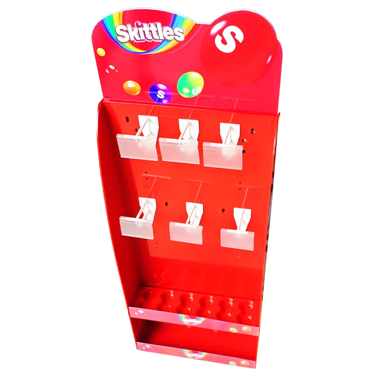 Présentoir publicitaire (POP) suspendu moulé en une seule pièce par injection pour bonbons et produits de grande consommation (FMCG) | Fabricant sur mesure de présentoirs commerciaux