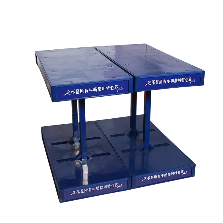 Modular Plastic Injection-Molded Milk & Beverage Case Display Rack | Custom POP Display for FMCG