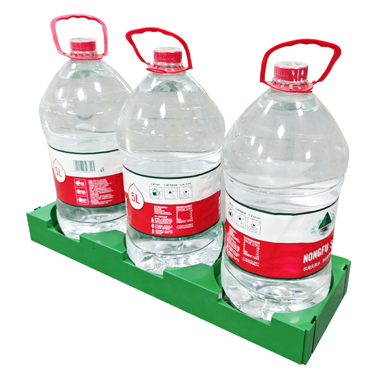 Drinking water plastic floor display stand (3 barrels)