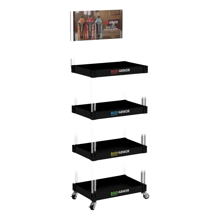 Custom Plastic Display Stand for Retail & Convenience Stores | Stable Floor POP Display