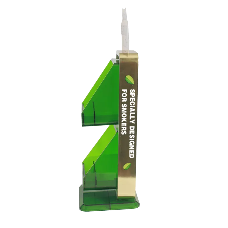 Custom Semi-Transparent Injection Molded Desktop POP Display for Mint & Candy | Retail POP Display Manufacturer