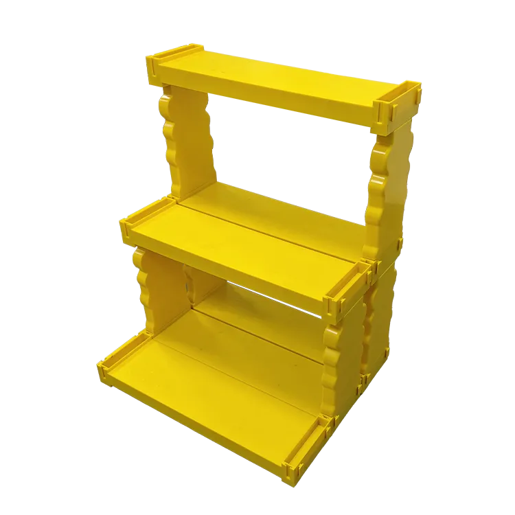 Индивидуальный пластиковый сборный розничный стенд для демонстрации с боковыми панелями для нанесения бренда | Производитель модульных рекламных стендов (POP)