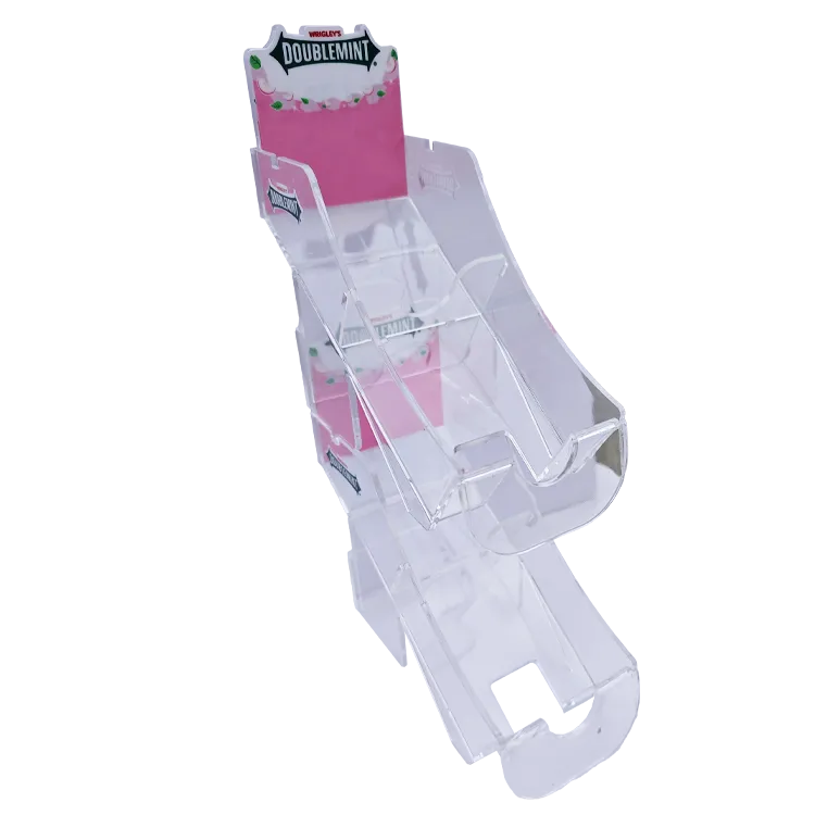 Mini Mint Plastic Injection Molded Desktop POP Display Stand | Custom FMCG Retail Display Manufacturer