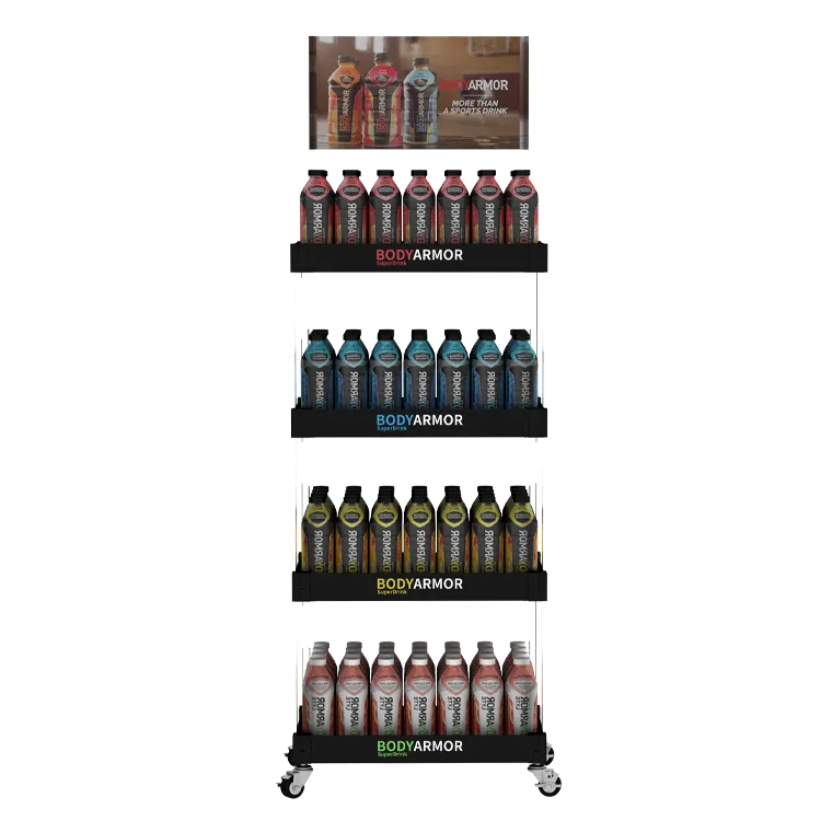 Custom Plastic Display Stand for Retail & Convenience Stores | Stable Floor POP Display