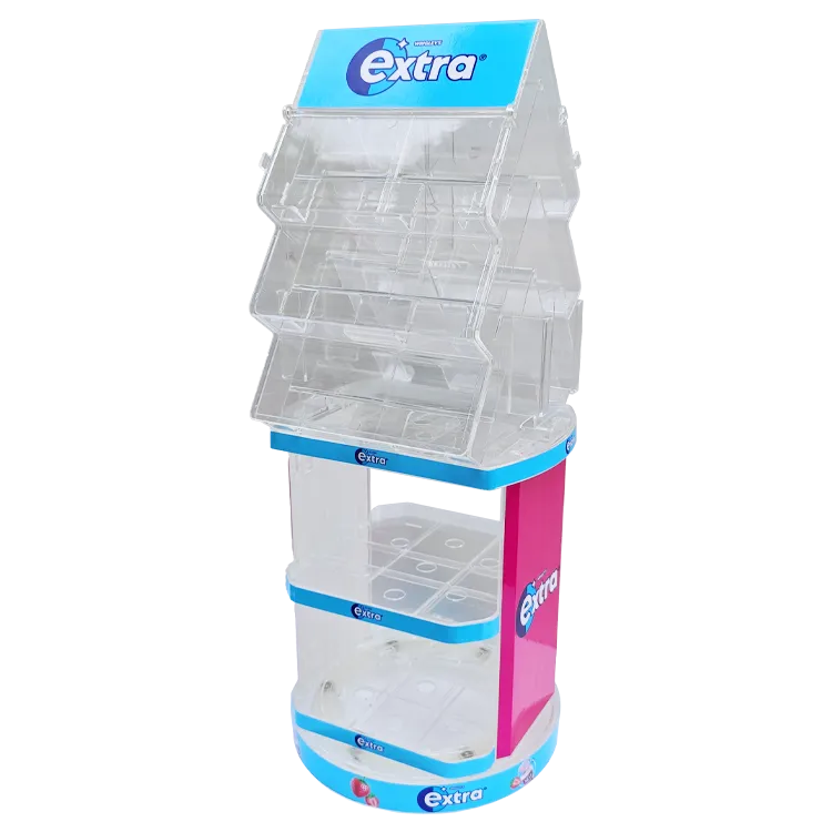 Modular Injection Molded Retail Display Rack for Gum & Mint Candy | Custom POP Display Manufacturer