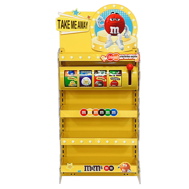 Mini Interactive POP Display Rack for Snacks & Candy | Slot Machine Style Retail Display