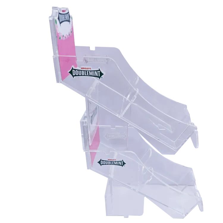 Mini Mint Plastic Injection Molded Desktop POP Display Stand | Custom FMCG Retail Display Manufacturer