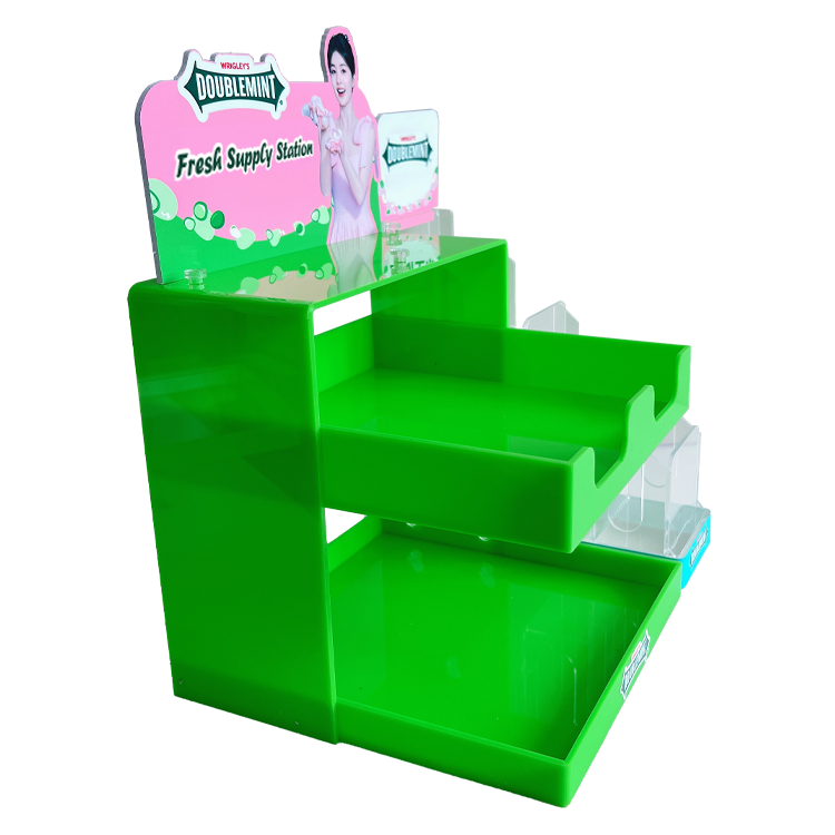 Custom Acrylic POP Display Rack for Mint & Assorted Candies — Modular Countertop Display for Retail Stores