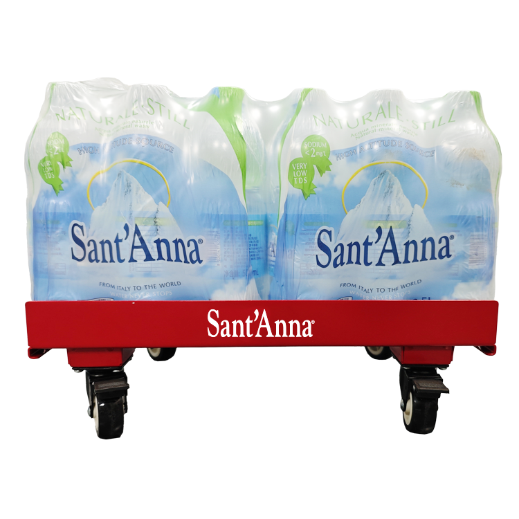 Verkaufsanhänger für abgefülltes Wasser und Bier