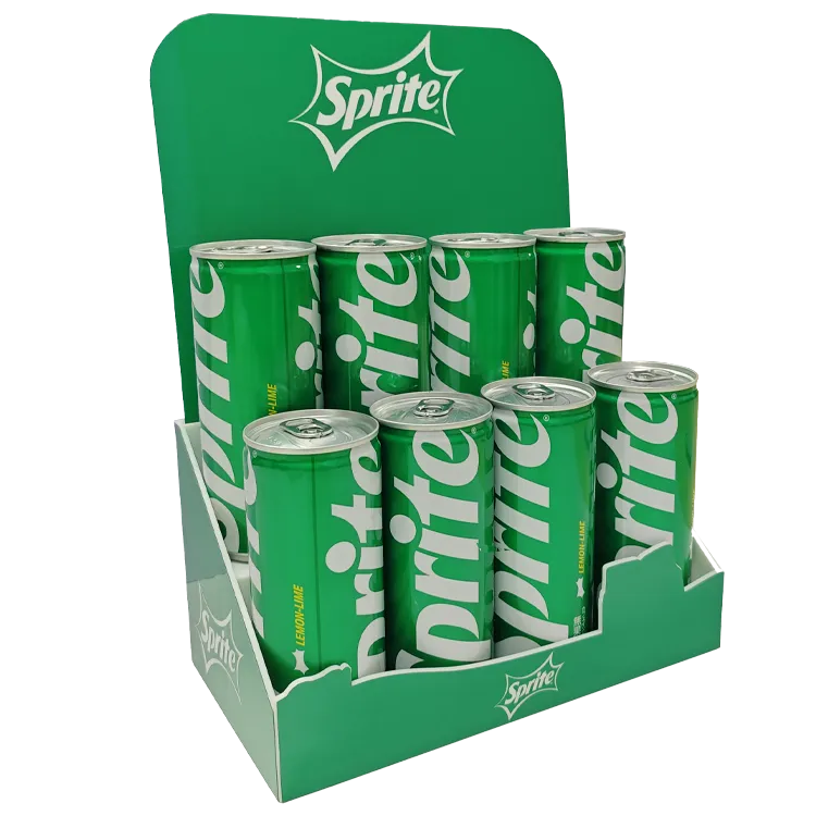 Mini One-Piece Injection Molded Milk Tabletop POP Display Stand | Custom Retail Display