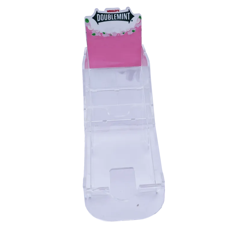 Mini Mint Plastic Injection Molded Desktop POP Display Stand | Custom FMCG Retail Display Manufacturer