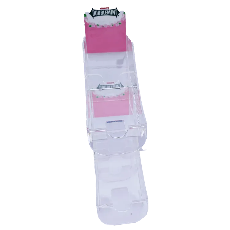 Mini support de présentation promotionnelle (POP) moulé par injection pour bureau, destiné aux bonbons à la menthe | Fabricant personnalisé de supports de présentation pour les produits de grande consommation (FMCG)