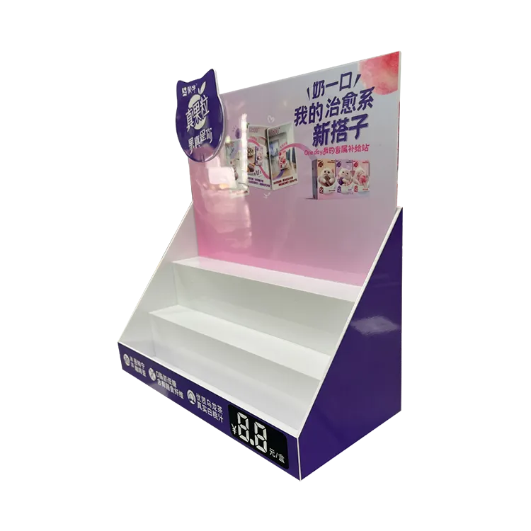 Individueller Milch-Desktop-Präsentationsständer | Hersteller von Werbepräsentationen (POP) für den Einzelhandel aus Kunststoff-Spritzguss